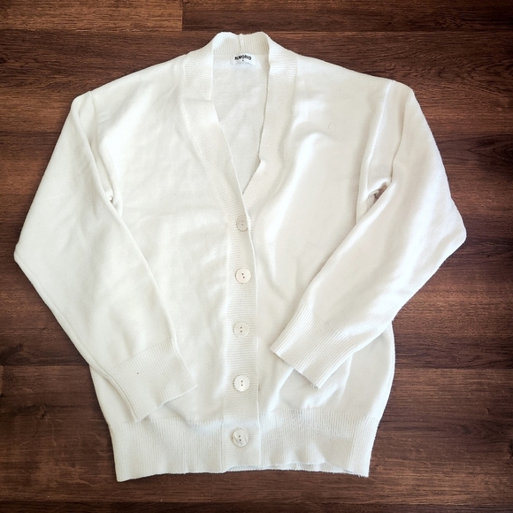 Rumored Sweaters - Rumored White Cardigan Size Small